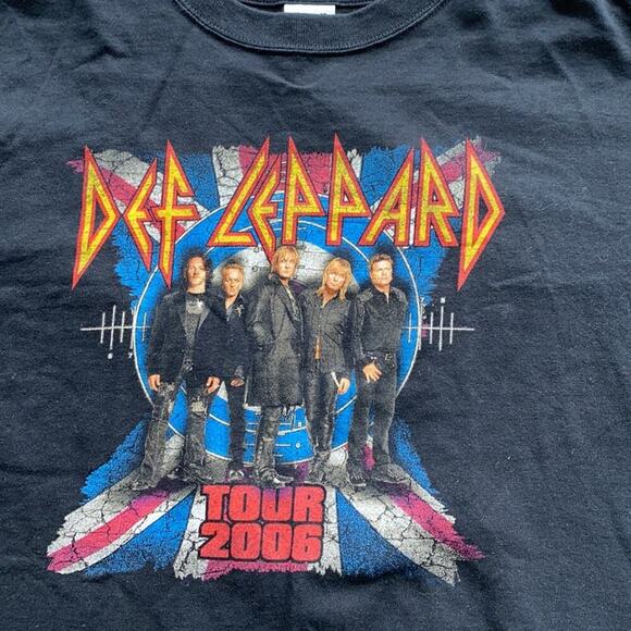 Def Leopard 2006 Tour band tee grunge nostalgic unisex tshirt grunge sz L - Picture 2 of 4